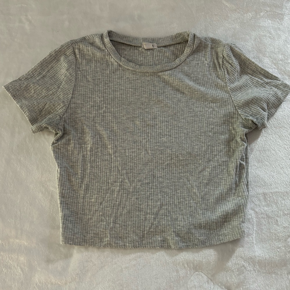 Fitted Grey Top